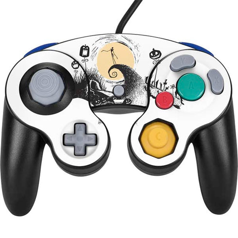 Disney The Nightmare Before Christmas Jack on Spiral Hill Art Nintendo Skins
